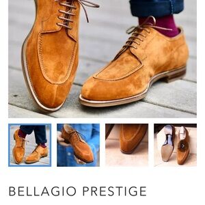 New Bellezza Republic Mens Suede Oxford Sz44